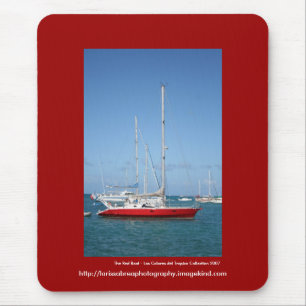 Das rote Boot - besonders angefertigt Mousepad