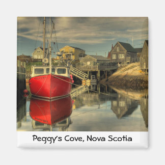 Das Rote Boot, die Peggy's Cove, Nova Scotia Magnet