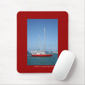 Das rote Boot Mousepad (Mit Mouse)