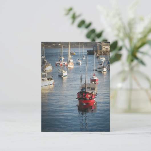 Das Rote Boot Postkarte (Stehend Vorderseite)