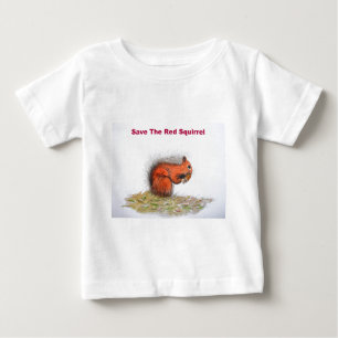 Das rote Eichhörnchen gerettet Baby T-shirt