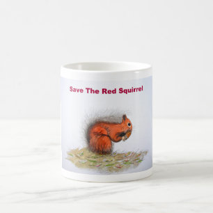 Das rote Eichhörnchen gerettet Kaffeetasse