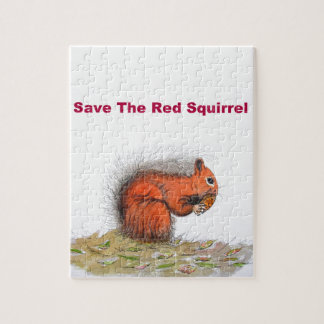 Das rote Eichhörnchen gerettet Puzzle