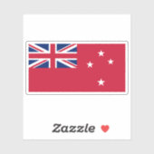 Das Rote Ensign (Roter Duster) Neuseelands Aufkleber (Blatt)