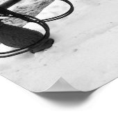 Das Rote Fahrrad Poster (Ecke)