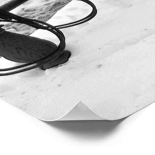 Das Rote Fahrrad Poster (Ecke)