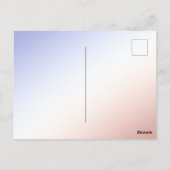 Das rote Gläschen der Raketen Postkarte (Rückseite)