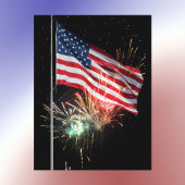 Das rote Gläschen der Raketen Postkarte