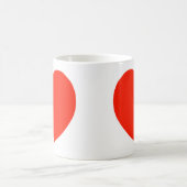 Das rote Herz Kaffeetasse (Mittel)