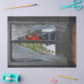 Das rote Kerchach, Madame Monet von Claude Monet Seidenpapier (Basteln)