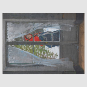 Das rote Kerchach, Madame Monet von Claude Monet Seidenpapier