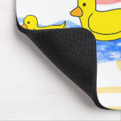 Das rote Leuchtturm und das Gelbe Pier Mousepad (Ecke)