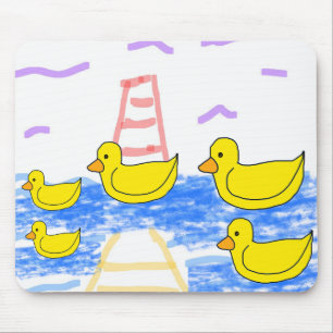 Das rote Leuchtturm und das Gelbe Pier Mousepad
