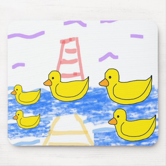 Das rote Leuchtturm und das Gelbe Pier Mousepad (Vorne)