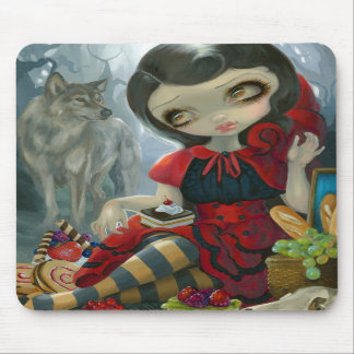 "Das rote Picknick" Mousepad der Reithaube