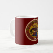 Das rote Piraten-Inn Kaffeetasse (Vorderseite Links)