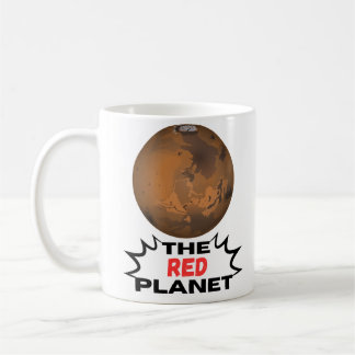 Das rote Planet-Design Kaffeetasse