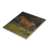 Das Rote Sorrel Pferd (von Rosa Bonheur) Fliese (Seite)