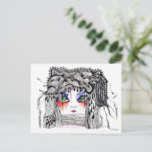 Das rote Teermädchen Postkarte (Stehend Vorderseite)