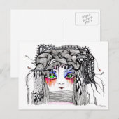 Das rote Teermädchen Postkarte (Vorne/Hinten)