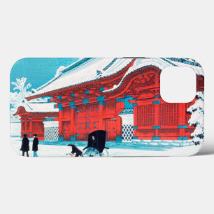 Das rote Tor von Hongo in Snow von Hiroaki Takahas Case-Mate iPhone Hülle