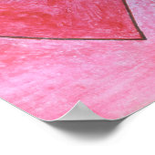 Das rote und rosa Valentinherz von Julia Hanna Poster (Ecke)