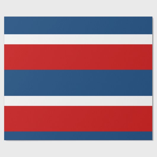 Das rote weiße und blaue MattPackpapier Geschenkpapier (Flach)