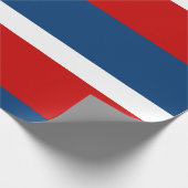 Das rote weiße und blaue MattPackpapier Geschenkpapier (Ecke)