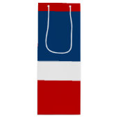 Das rote weiße und das Blau - Geschenktüte Für Weinflaschen (Vorderseite)