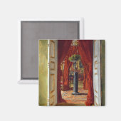 Das Rote Zimmer, 1882 Magnet (Vorderseite/Rückseite)
