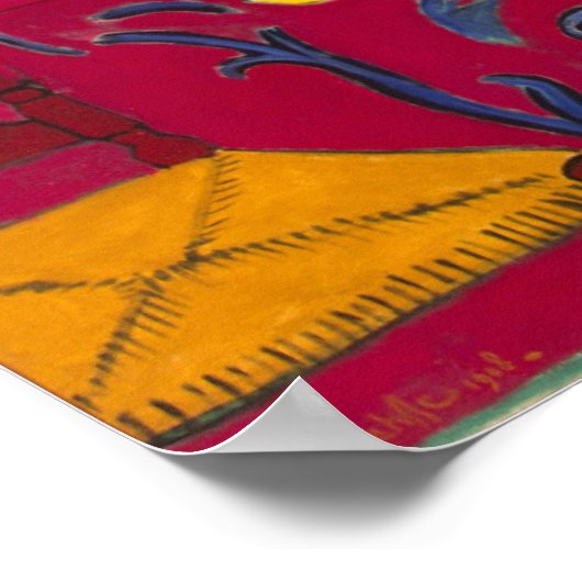 Das Rote Zimmer von Matisse Poster (Ecke)