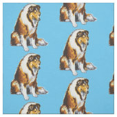 Das Rough Collie Fabric Stoff (Muster)
