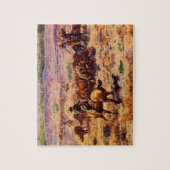 Das Roundup', Charles M. Russell_Art von Amerika Puzzle (Vertikal)