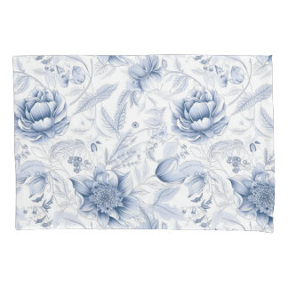 Das Royal Blue Porcelain Blumenmuster Vol.1 Thro Kissenbezug