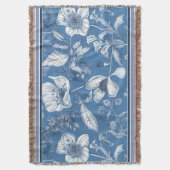 Das Royal Blue Porcelain Blumenmuster Vol.2 Decke (Vorderseite Vertikal)