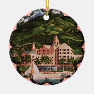 Das Royal Hawaiian Hotel Keramikornament