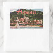Das Royal Hawaiian Hotel Rechteckiger Aufkleber (Tasche)