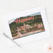 Das Royal Hawaiian Hotel Rechteckiger Aufkleber (Umschlag)