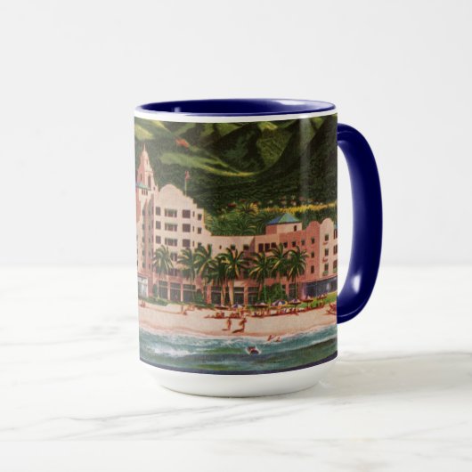 Das Royal Hawaiian Hotel Tasse (VorderseiteRechts)