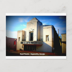 DAS ROYAL THEATER - HOGANSVILLE, GEORGIEN POSTKARTE