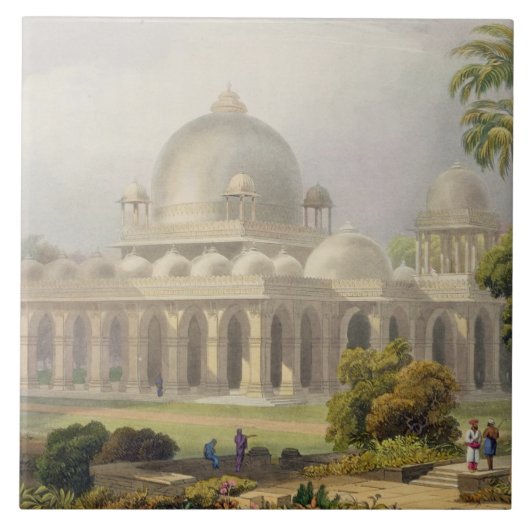 Das Roza bei Mehmoodabad in Guzerat oder das Grab Fliese (Vorderseite)