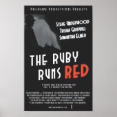Das Ruby läuft Red Poster - 11x17" (Vorne)