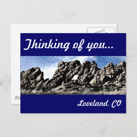 Das Rückgrat des Teufels in Loveland, CO Postkarte (Vorne/Hinten)