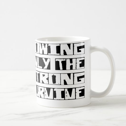 Das Rudern überleben Kaffeetasse (Rechts)