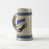 Das Rugby #2 der Frauen VORBEI Bierglas (Vorderseite Links)