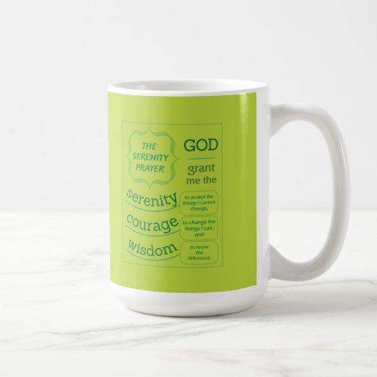 Das Ruhe-Gebet Kaffeetasse (Rechts)