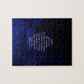 Das ruhige Gebet mit blauem Hintergrund Puzzle (Horizontal)