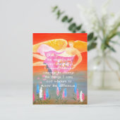 Das ruhige Gebet mit dem Angel der Folkloregie Postkarte (Stehend Vorderseite)