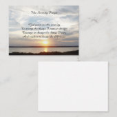 Das ruhige Gebet Mitteilungskarte (Vorne/Hinten)