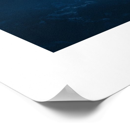 Das ruhige Gebet oder die Ruhe-Meditation Poster (Ecke)